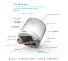 Load image into Gallery viewer, MPOWERD Luci Connect Smart Solar Lantern